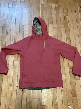 Outdoor Research Pinkish-Red Hooded Spring Shell Jacket Women’s M